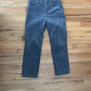 LOFT  “The Straight” Corduroy Pants - Gray